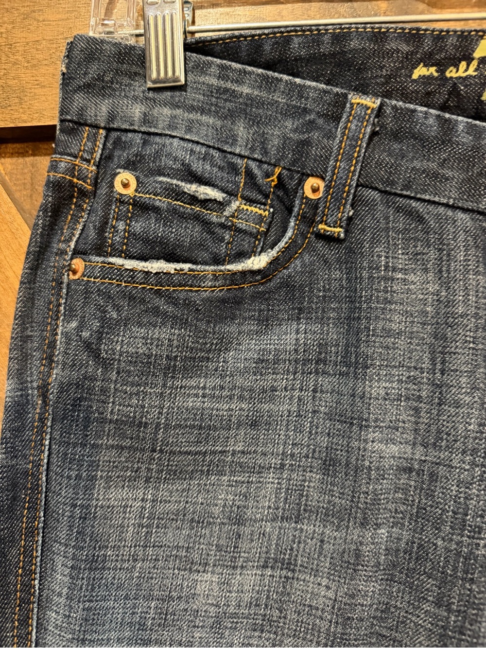 7FAMK Dark Wash A-Pocket Jeans Sz 28 - Picture 10 of 16
